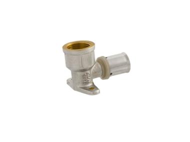 Zdjęcie: Kolanko z uchwytem PEX 20 mm x 1/2 gwint wewnętrzny system zaprasowywany IDMAR