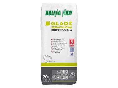 Zdjęcie: Gładź szpachlowa śnieżnobiała 25 kg DOLINA NIDY
