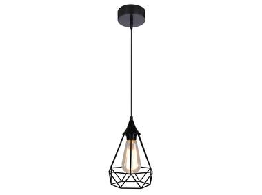 Zdjęcie: Lampa wisząca sufitowa Graf 60 W czarna CANDELLUX