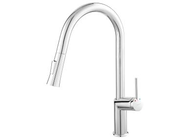 Zdjęcie: Bateria zlewozmywakowa z wyciąganą wylewką Cumulus, chrom FERRO