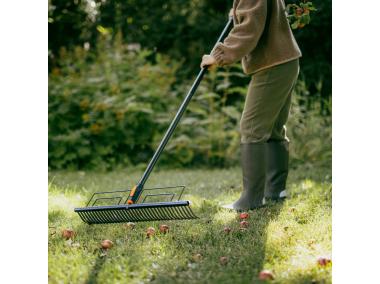 Zdjęcie: Grabie metalowe do trawnika, głowica One Click FISKARS