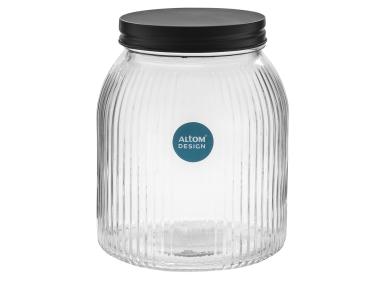 Zdjęcie: Pojemnik szklany z pokrywą 1,3 L czarny ALTOMDESIGN