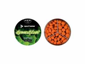 Przynęta wafters do method feeder Green Ghost, rozmiary 6/8/10, 24 g BAITNOW