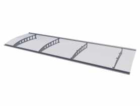 Zadaszenie Swing PT/ET 300x90x22,5 cm stal nierdzewna GUTTA