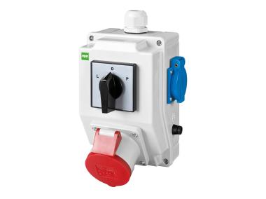 Zdjęcie: Rozdzielnica siłowa RS z wyłącznikiem L-0-P, 3P+N+Z 32A, 2P+Z 230V ELEKTRO-PLAST