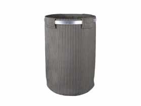 Kosz na pranie grafitowy 38x38x54 cm TIN TOURS