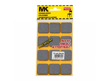 Zdjęcie: Podkładki filcowe premium 28x28 grafit MK