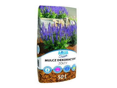 Zdjęcie: Mulcz dekoracyjny żółty Aqua Save 50 L AGARIS