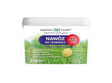 Zdjęcie: Nawóz do trawnika NPK 20-8-10 + Magnez + Siarka 5 kg ROLIMPEX