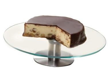 Zdjęcie: Patera obrotowa szklana z nierdzewną podstawą SUSAN