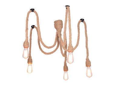 Zdjęcie: Lampa wisząca Rope Pajączek 5xE27 IL MIO