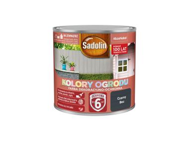Zdjęcie: Farba do drewna Kolory ogrodu 0,25 L czarny beż SADOLIN