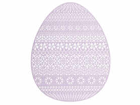 Mata pvc jajko 32x40 cm fioletowa ALTOMDESIGN
