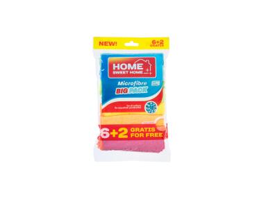 Zdjęcie: Mikrofibra uniwersalna 6+2 multipack HOME SWEET HOME