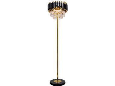Zdjęcie: Lampa stojąca Toledo 4-punktowa czarno-złota ELEM