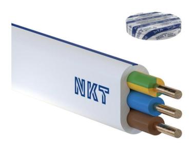 Zdjęcie: Przewód YDYp instal PLUS żo 3x1,5 450/750 3x1,5 NKT