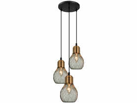 Lampa wisząca Edison 1997/3 BL CO ELEM