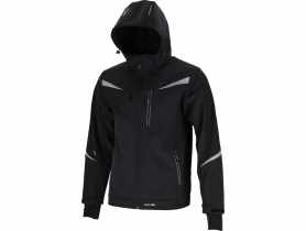 Kurtka Softshell z kapturem czarna "3XL", CE, LAHTI PRO