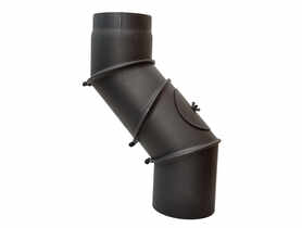 Kolano dymowe nastawne 150 mm/90/4 z wyczystką P RADECO