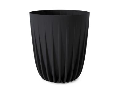 Zdjęcie: Doniczka Mira Eco recycled 390 mm czarny LAMELA