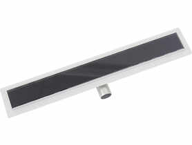 Odpływ liniowy Sleek- czarne szkło 700 mm HYDROLAND