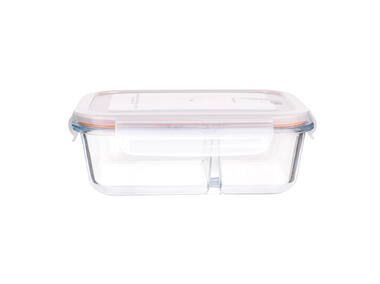 Zdjęcie: Pojemnik żaroodporny 3-dzielny z pokrywką prostokątny 1,5 L - 23x17x8 cm Noble ALTOMDESIGN