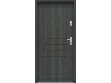 Zdjęcie: Drzwi wejściowe do mieszkań Bastion T-56 Grafit 80 cm (NW) lewe ODP KR CENTER