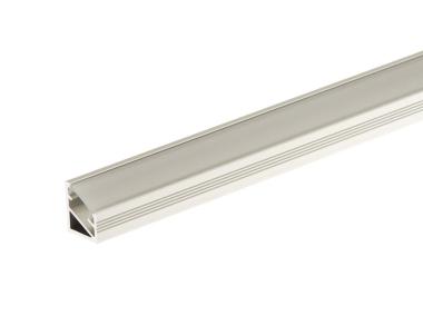 Zdjęcie: Kształtownik kątowy 30 do taśmy LED 14x16,5 mm - 1 m osłonka mrożona CEZAR