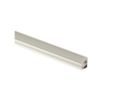 Zdjęcie: Kształtownik kątowy 30 do taśmy LED 14x16,5 mm - 1 m osłonka mrożona CEZAR