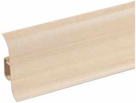 Listwa przypodłogowa PVC Premium Classic 22x59 mm; 2,20 m Jesion Jasny Mat CEZAR