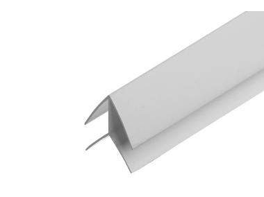 Zdjęcie: Listwa kątowa zewnętrzna do paneli ściennych PVC 3 m Szara Jasna CEZAR
