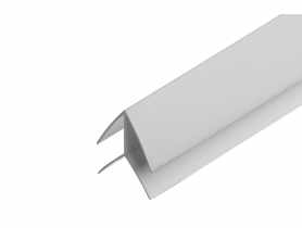 Listwa kątowa zewnętrzna do paneli ściennych PVC 3 m Szara Jasna CEZAR