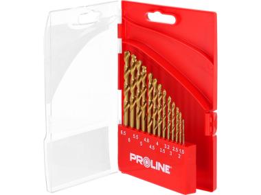 Zdjęcie: Wiertła do metal HSSTiN DIN338 szlifowane 13 szt. 1,5-6,5 mm PROLINE