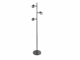 Lampa podłogowa potrójna perłowy czarny VOLTENO