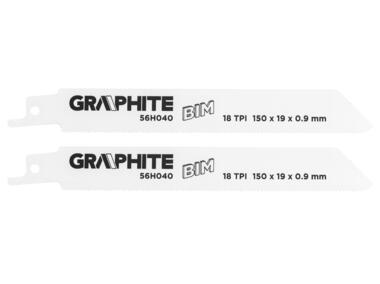 Zdjęcie: Brzeszczot do piły szablastej BIM 150x19x0,9 mm, 18 TPI GRAPHITE