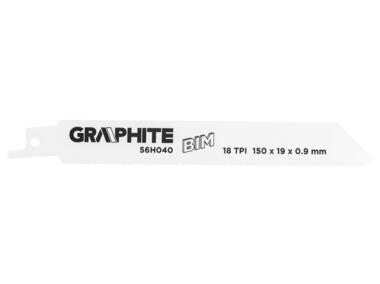 Zdjęcie: Brzeszczot do piły szablastej BIM 150x19x0,9 mm, 18 TPI GRAPHITE