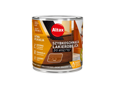 Zdjęcie: Lakierobejca szybkoschnąca do wnętrz 0,25 L brąz ALTAX