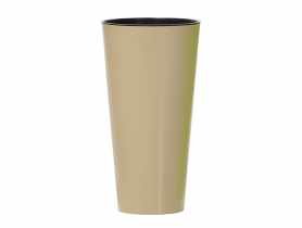 Doniczka Tubus Slime Shine kawa 30 cm PROSPERPLAST