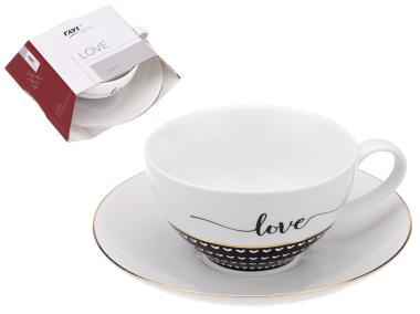 Zdjęcie: Filiżanka Love 220 ml z porcelany New Bone 91403 RAVI