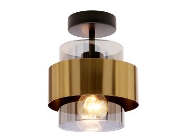 Zdjęcie: Lampa sufitowa Spiega 1-punktowa czarno-mosiężna CANDELLUX