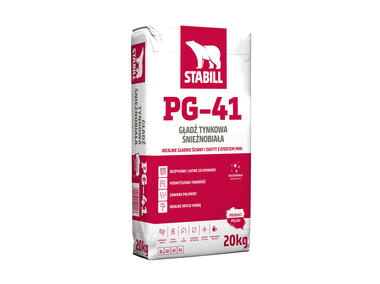 Zdjęcie: Gładź tynkowa biała PG-41 - 20 kg STABILL