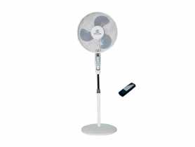 Wentylator podłogowy 42 W okrągły biały z pilotem KEPLAND