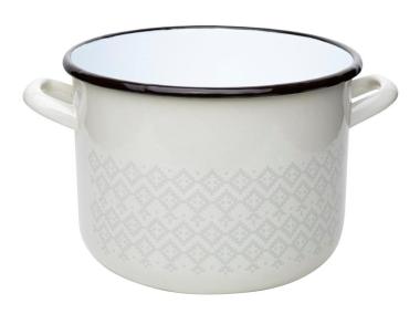 Zdjęcie: Garnek emaliowany Blanka prosty 22 cm - 5,5 L EMALIA PLESZEW