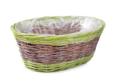 Zdjęcie: Koszyk wiklinowy osłonka doniczkowa 32x23x13 cm TIN TOURS