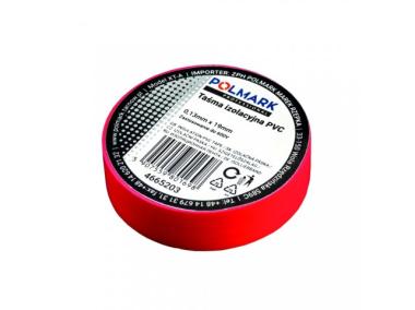Zdjęcie: Taśma elektroizolacyjna 0,13x15 mm - 10 m czerwona POLMARK