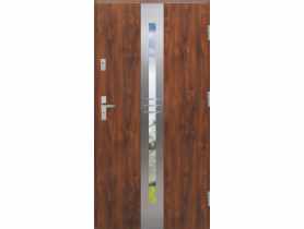Drzwi zewnętrzne stalowo-drewniane Disting Otello 06 Dąb złoty 90 cm prawe KR CENTER