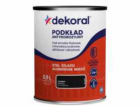 Podkład antykorozyjny 0,9 L czarny DEKORAL