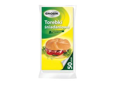 Zdjęcie: Torebki śniadaniowe papierowe 50 szt. GROSIK