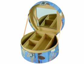 Pudełko tekturowe z zamkiem Jeans 17x15,5x8 cm DOMOTTI