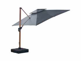 Parasol ogrodowy Roma M 3 m antracytowy MIRPOL